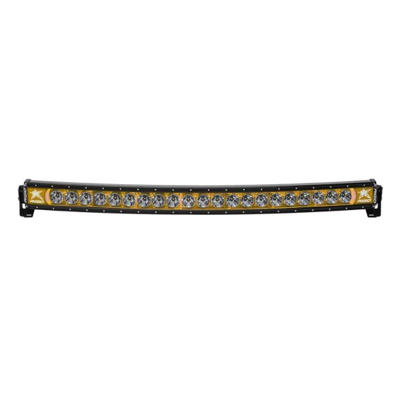 40 Inch LED Light Bar Single Row Curved Amber Backlight Radiance Plus RIGID Industries 34004