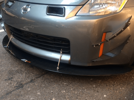 APR Performance Carbon Fiber Wind Splitter With Rods fits 2002-2008 Nissan 350Z