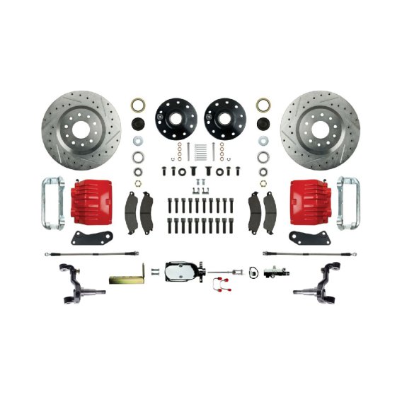1964-1967 Chevrolet Chevy II Front Brake Conversion Kit The Right Stuff AFXSD33CZX