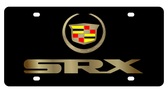 Cadillac SRX Carbon Steel License Plate by Eurosport Daytona