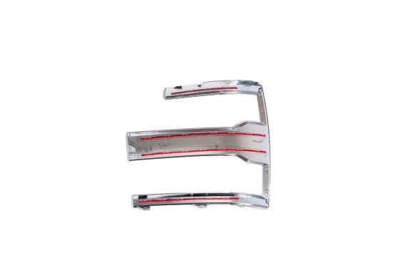 2015-2019 Chevrolet Silverado HD Morimoto Headlight Trim ABS Plastic Chrome Finish Pair
