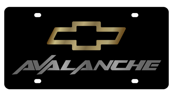 Chevrolet Avalanche Carbon Steel License Plate by Eurosport Daytona