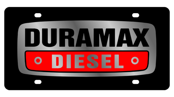 Chevrolet Duramax Diesel Carbon Steel License Plate