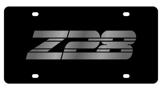Chevrolet Camaro Z28 Carbon Steel License Plate