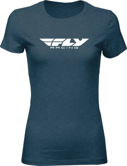 Fly Racing Women's Corporate T-Shirt (Small) (Indigo)