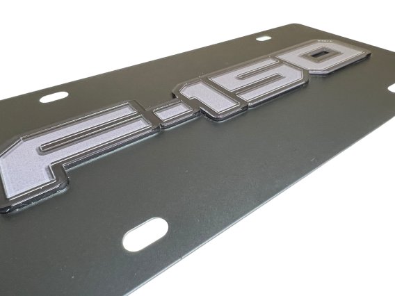 2021 Ford F-150 Eurosport Daytona Carbon Steel License Plate