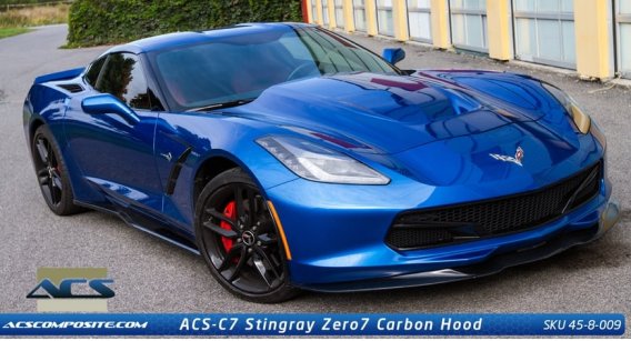 C7 Corvette ACS Zero7 Extractor Carbon Hood