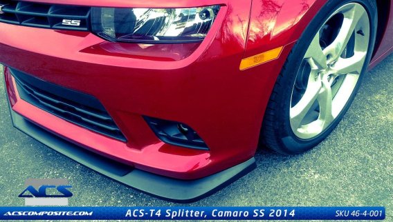 2014-2015 Camaro V8 SS ACS T4 Front Splitter