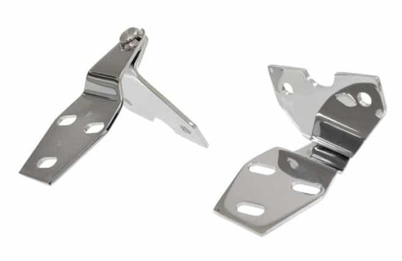 C1 1958-1962 Corvette Chrome Hood Hinge Pair