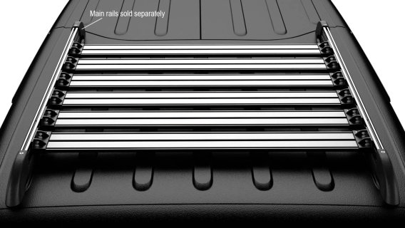Fits Jeep JKU 4dr Nebo Roof Rack 6-Piece Cargo Slat Kit Silver 07-18 Wrangler JKU TeraFlex