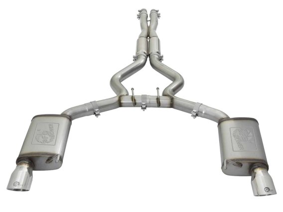 AFE Filters 49-33087-P MACH Force-Xp Cat-Back Exhaust System Fits 15-18 Mustang