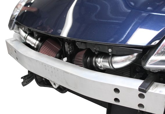 2007-2009 Nissan 350Z  Hi-Flow Ultra Long Dual Tube Air Intake (Gen 3) [Z33] - Dry Filter - 40284...