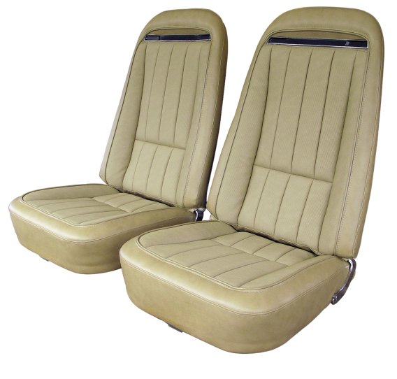Vinyl Seat Covers- Light Saddle For 1970-1972 Corvette