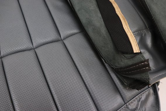 Leather Seat Covers- Gunmetal For 1968 Corvette