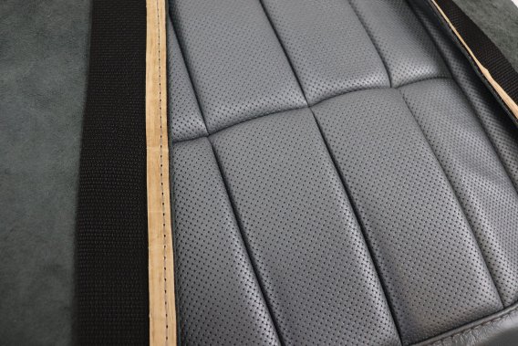 Leather Seat Covers- Gunmetal For 1968 Corvette