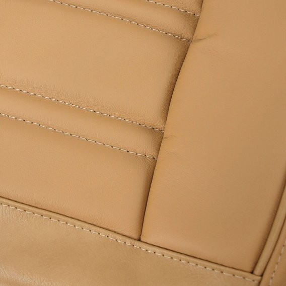 419053 Leather Seat Covers Dark Saddle Leather/Vinyl Original For 70-71 Corvette