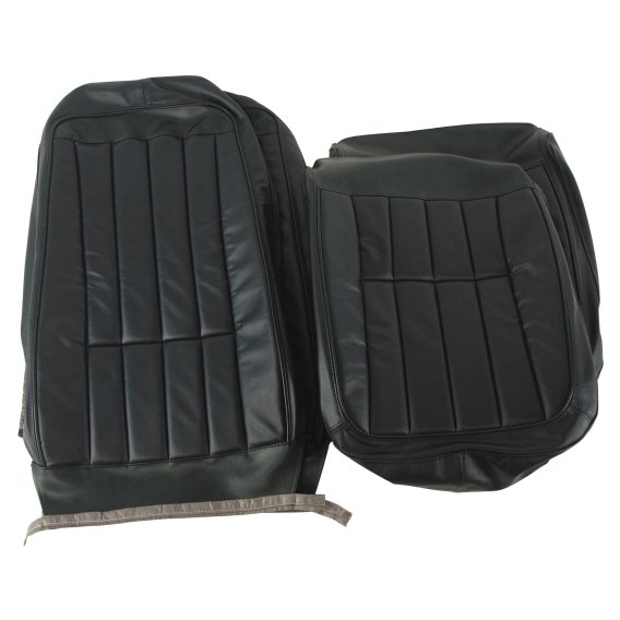 Leather Seat Covers Green Leather/Vinyl Original For 1971 Corvette