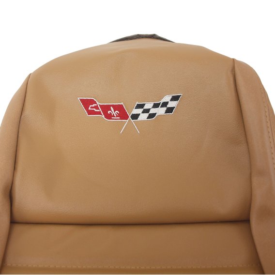 Leather Seat Covers Camel Lthr/Vnyl Original 2" Bolster For 81-82 Corvette
