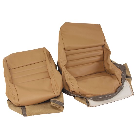 Leather Seat Covers Doeskin 100%-Leather 2" Bolster For 1979-80 Corvette