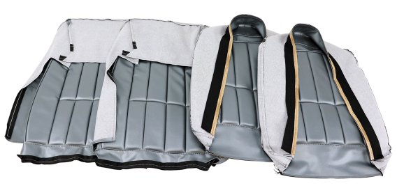 Leather-Like Vinyl Seat Covers Gunmetal For 1969 Corvette