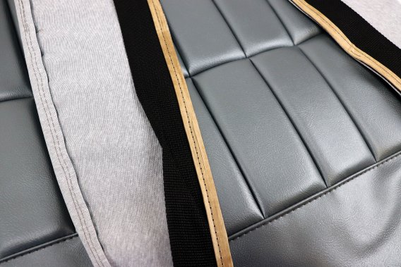 Leather-Like Vinyl Seat Covers Gunmetal For 1969 Corvette