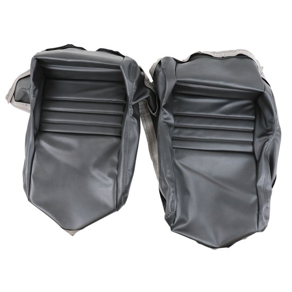 Leather-Like Vinyl Seat Covers Charcoal 2" Bolster For 1982 Corvette