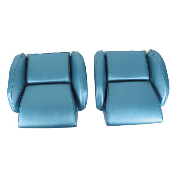 Mounted Leather-Like Vinyl Seat Covers Blue Standard For 1986-88 Corvette