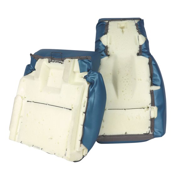 Mounted Leather-Like Vinyl Seat Covers Blue Standard For 1986-88 Corvette