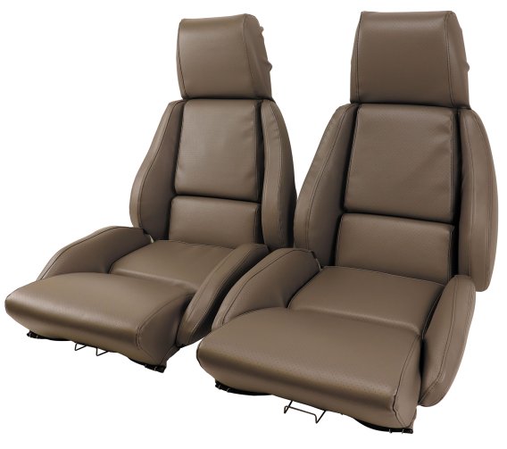 Mounted "Leather-Like" Vinyl Seat Covers Gray Standard For 1988 Corvette