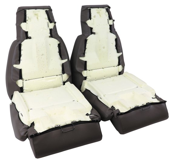 Mounted "Leather-Like" Vinyl Seat Covers Gray Standard For 1988 Corvette