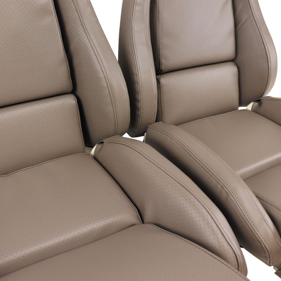 Mounted "Leather-Like" Vinyl Seat Covers Gray Standard For 1988 Corvette