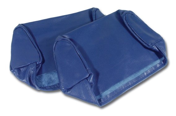 1968 C3 Corvette Headrest Covers Dark Blue Leather