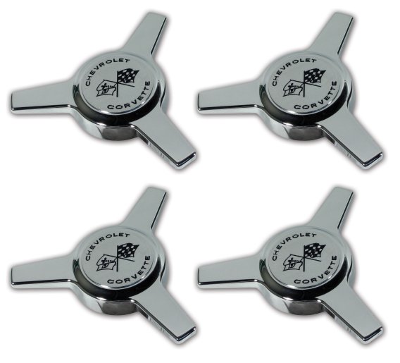 C2 1963 Corvette Hubcap Spinner Assembly Set