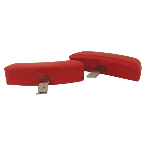 Headrests- Red Complete W/ABS Covers For 1968-1969 Corvette