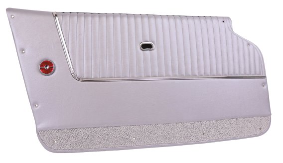 Door Panels Silver W/Silver rpet Convertible W/Trim For 1964 Corvette