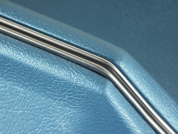 Door Panel Bright Blue Convertible W/Trim LH For 1967 Corvette