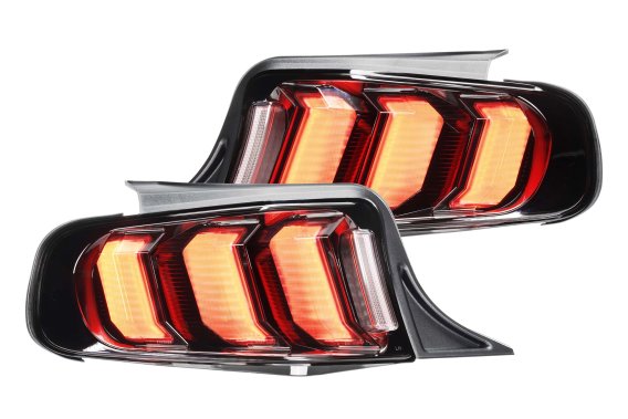 2010-2012 Ford Mustang Morimoto XB LED Tail Lights - Plug and Play Assemblies, Smoked Lens