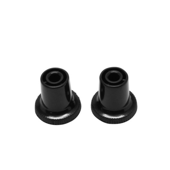 1963-1978 Full-Size Chevrolet Black Vent Pull Knobs, 2 pieces, Sold as a Pair