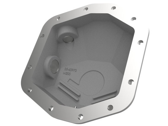 aFe Power Street Series Rear Differential Cover Raw w/Machined Fins 18-21 Jeep Wrangler JL Dana M...
