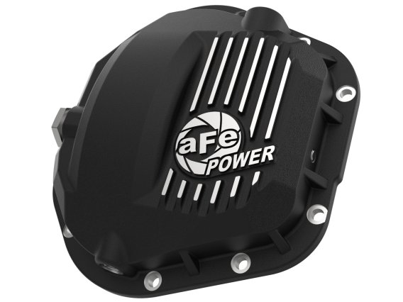 aFe Pro Series Dana 60 Front Differential Cover Black w/ Machined Fins 17-20 Ford Trucks (Dana 60...