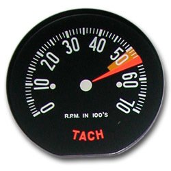 1959 C1 Corvette Tachometer Face Low RPM