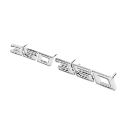1969-1970 Full-Size Chevrolet Front Fender Emblem, "350", Sold as a Pair
