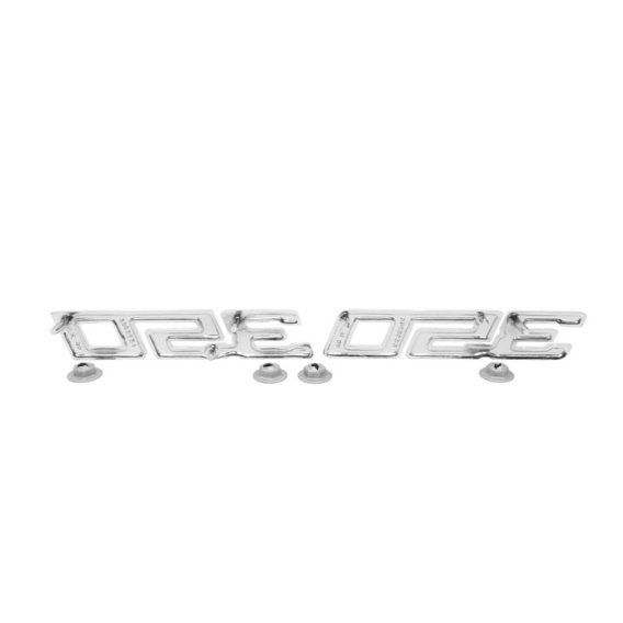 1969-1970 Full-Size Chevrolet Front Fender Emblem, "350", Sold as a Pair