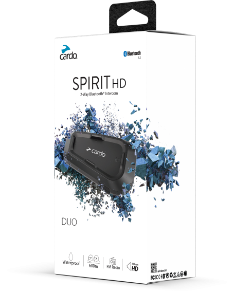 Cardo SPRT0102 Spirit Hd Bluetooth Headset Duo