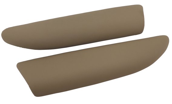 C6 2005-2013 Corvette Leather Armrest Pads in Cashmere