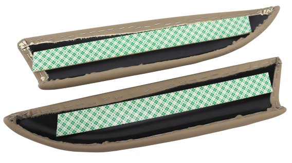 C6 2005-2013 Corvette Leather Armrest Pads in Cashmere