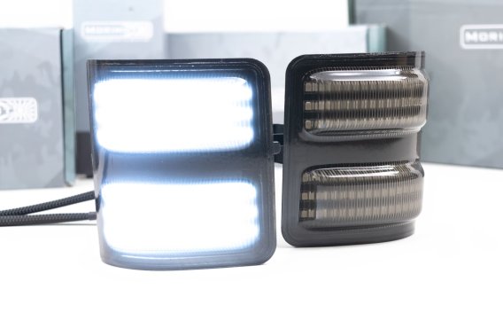 2011-2016 Ford Super Duty Morimoto XB LED Mirror Lights with Sequential Turn Signals - Plug and P...