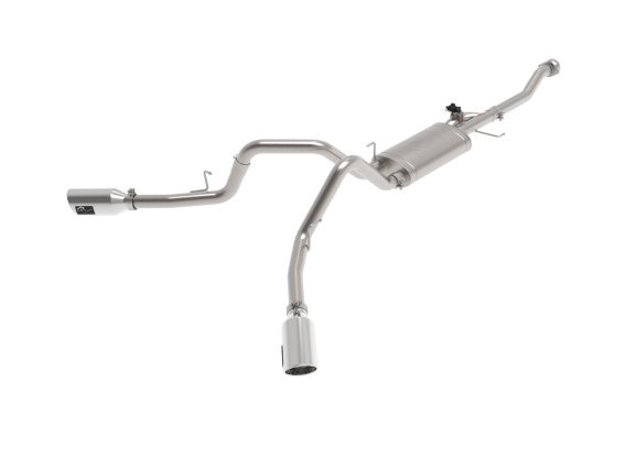 aFe Gemini XV 3in 304 SS Cat-Back Exhaust 2021 Ford F-150 V6 2.7L/3.5L (tt)/V8 5.0L w/ Polished T...
