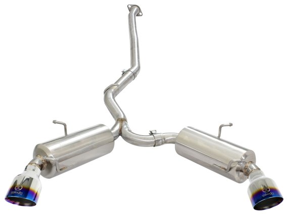aFe Takeda Exhaust Axle-Back 13-15 Scion FRS / Subaru BRZ 304SS Blue Flame Dual Tips Exhaust