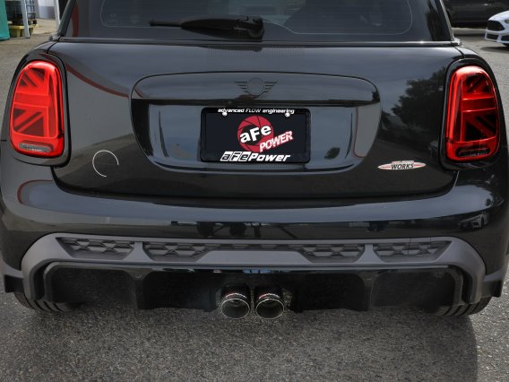 aFe 14-24 Mini Cooper S MACH Force-Xp 3in to 2-1/2in 304SS Cat-Back Exhaust w/ Carbon Fiber Tip